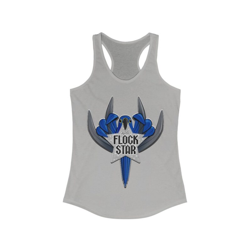 Hyacinth Macaw Flock Star Parrot Women's Racerback Tank